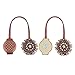Curtain Tiebacks,Kisstaker 1 Pair Crystal Magnetic Curtain Tiebacks Tie Back Clips Holdbacks Buckle Decorative Drapes (Bronze)