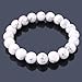 JEWELRIESHOP Unisex Synthetic Stones Healing Power Crystal Elastic Stretch 10mm Beaded Bracelet