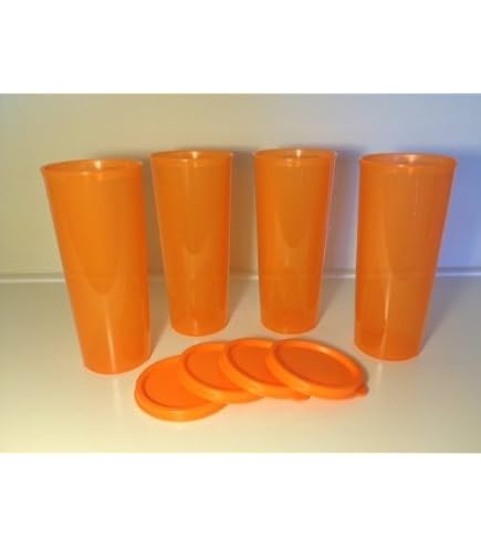 Amazon.com: Tupperware Set of 4 Vintage Harvest 9 Ounce Stacking Tumblers :  Sports & Outdoors