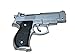 Novelty Pistol Gun Lighter Beretta M92G CQB Shaped Jet Torch Flame Cigar Cigarette Lighter - Silver