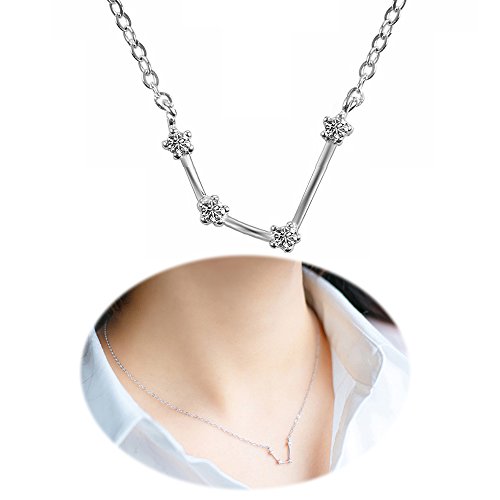 Horoscope necklace zodiac pendant constellation charm a…