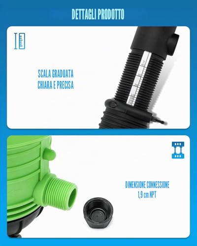 NEWTRY 0.4% -4% Fertilizer Injector Proportional Dosing Pump Water Doser for Liquid Thinners for Garden, Irrigation and Hydroponic Systems, Breeding, Car Wash