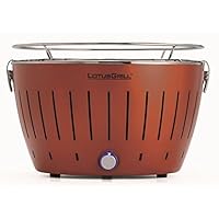  Kupferbraun Lotusgrill Lotusgrill Edelstahl Stahl Kunststoff klein bronze Balkon Camping Picknick ✔ rund ✔ tragbar rauchfrei ✔ Grillen mit Holzkohle ✔ für den Tisch 