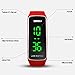 Watch Unisex Digital Watch Waterproof Sport Wristwatch for Boys Girls Men Women (red)