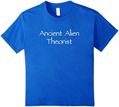 unisex-child The Official "ANCIENT ALIEN THEORIST" Funny T-shirt 12 Royal Blue