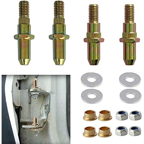 LEDAUT Door Hinge Roller Pin Door Hinge Pin and Bushing Repair Kits for