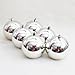 AMS 34ct Christmas Ball Mini Ornaments Party Decorations Shatterproof Festival Pendant Hangings for Xmas Tree Decor(1.57''/40mm,Silver)