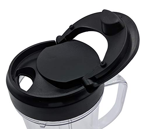 image for Blendin Replacement Flip Top to Go Lid, Compatible with Magic Bullet M