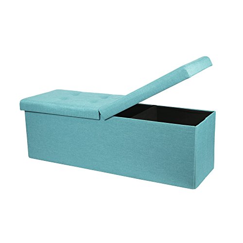 Otto & ben 45" storage ottoman folding toy box…