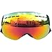 FGN Ski Goggles for Men Women with UV400 Protection Anti-Fog Scratch-ressistant Lens, OTG Goggles for Snowmobile Snowboard Snow Outdoor,Helmet Compatible (Red)