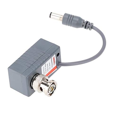 Practical CCTV Coax BNC Video DC Power RCA Audio Balun Transceiver to CAT5e 6 Balun with BNC RCA and Male DC Plug