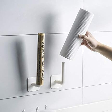 Amazon Momone キッチンタオル掛け ロールペーパーホルダー 多機能ハンガー 多機能収納ラック キッチン棚 トイレットペーパー ホルダー 2パック キッチンペーパーホルダー オンライン通販