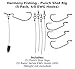 Punch Shot Rig Kit (5 Pack, 4/0 EWG Hooks) [Interchangeable Hook Leadered Punchshot Rig] (5 Pack) - Tokyo Style Rig/Jig for Bass Fishing