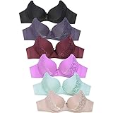Women's Basic Plain Bras (Packs of 6) - Various