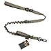 EXCELLENT ELITE SPANKER Tactical Dog Leash Adjustable K9 Military Bungee Dog Leash Elastic Leads Rope with 2 Control Handle(RGN)