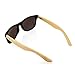 Oct17 Wood Bamboo Wooden Vintage Sunglasses Eyewear for Mens Womens (Black, Blue)