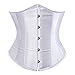 Zhitunemi Women's Lace Up Boned Jacquard Brocade Waist Training Underbust Corset Corset