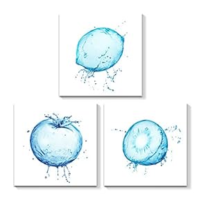 for Living Room Bedroom Home Artwork Foods Paintings x3 Panels