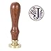 Yoption Initial Alphabet Wax Seal Stamp, Retro Letter J Sealing Wax Stamp Brass Head Wooden Handle for Wedding Party Invitation Envelopes