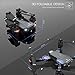 SNAPTAIN A15 Foldable FPV WiFi Drone w/Voice Control/120°Wide-Angle 720P HD Camera/Trajectory Flight/Altitude Hold/G-Sensor/3D Flips/Headless Mode/One Key Return/2 Modular Batteries/App Control