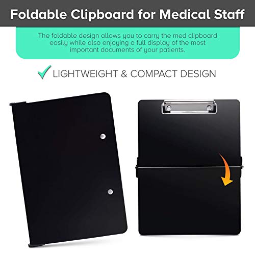 Nursing Clipboard Foldable Clipboard for Medical Staff Aluminum