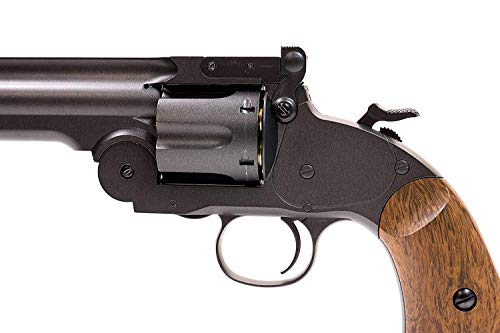 Bear River Schofield No. 3 Revolver - .177 Full Metal Airgun Pistol - CO2 BB Gun Shoot BB or Pellet Ammo