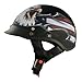 VCAN V531 Cruiser Patriotic Eagle Graphics Half Helmet (Flat Black, Large)