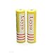 Lcyyo@ 12pcs 18650 3.7V Li-ion Rechargeable Batteries for Led Flashlight Torch Headlamp, Electric Device (Yellow)
