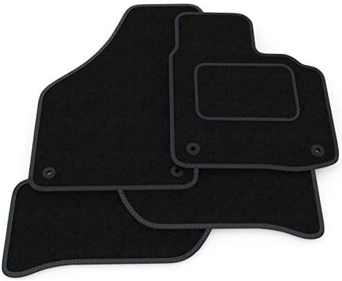 (X110:CT65) 4 Piece Land Rover (2009-2013) Range Rover Sport Car Mat Set Black Carpet Grey Trim