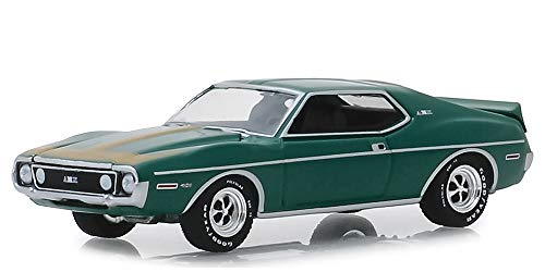 1972 AMC Javelin AMX Green The Closest You Can Come to Owning The Trans-Am Champion Vintage Ad Cars 1/64 Diecast Model Car by Greenlight 39020 D - Thumbnail 2