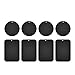 Nekteck Metal Plates for Magnetic Car Mount, Replacement Metal Plates with Strong Adhesive for Magnetic Air Vent Phone Car Mount Holder,GPS Holder, 4 Rectangulars and 4 Rounds, 8 Pack, Black