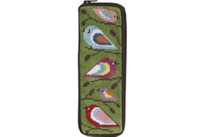 Stitch & Zip Needlepoint Half Specs Case Kit - SZ20 Birds of Color