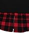 Faddare Women's Hooded Sweatshirts Long Sleeve 2 In 1 Checked Pullover Tops With Pockets