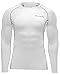 BALEAF Men's Cool Dry Skin Fit Long Sleeve Compression Shirt White Size M