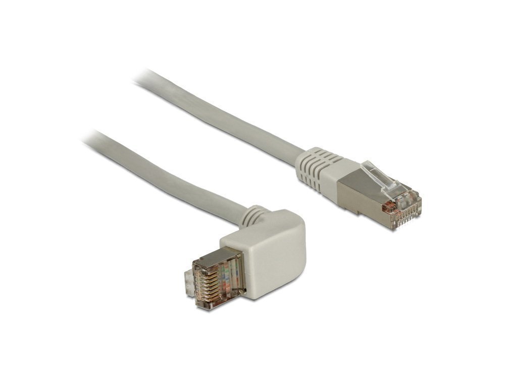 Delock RJ45 C6 SSTP Cable Angled/Straight 0.5 M
