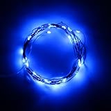 SUPERNIGHT Blue Starry Starry LED Light for Indoor Decoration 20 leds on 2M Soft Wire String Outdoor Soft Wire String Light Potted Plant Decorative LED String Light