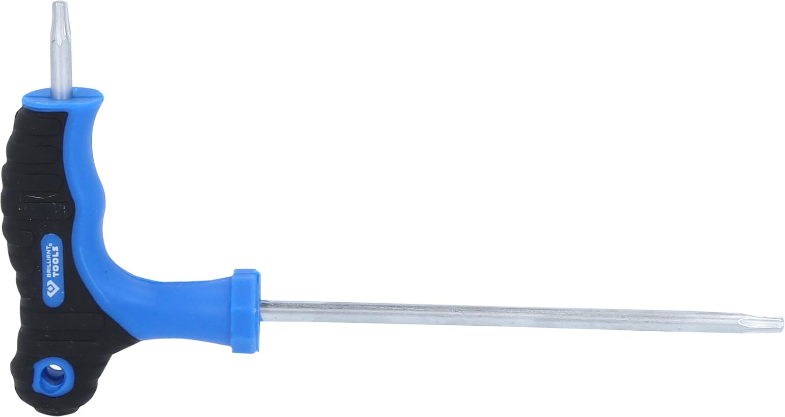 BRILLIANT TOOLS BT041012 T-Handle Torx® with Face Hole Allen Key T15 x 100 mm [Powered by KS Tools]