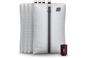 Ekster Vacuum Travel Kit - Odor & Waterproof Anti-Rip Nylon Compression Storage and Organization Modular Travel Bags, TSA-Ready, Wireless Vacuum Pump for 15+ Items, Backpacks & Suitcases - 4 Pack