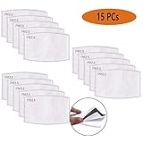 Anti PM2.5 N95 Mask Filter Face Masks Insert 5 Layers Activated Carbon Protective Filter Breathing Mouth Mask Filter 15 Pcs