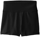 Capezio Big Girls' Team Basic High Waisted Short, Black, Medium