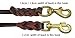 Beirui Leather Dog Leash - Training & Walking Braided Dog Leash - 4 ft by 1/2 in (120cm 1.2cm) - Latigo Leather Brown