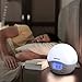 Excelvan Wake-Up Light Round with Sunrise Simulation Alarm Clock Natural Sound and FM Radio, White