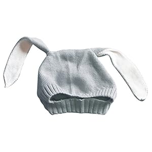 Bellady Baby Rabbit Ear Photo Props Winter Crochet Earmuff earcap Knit Hat