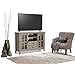 SIMPLIHOME Artisan SOLID WOOD Universal TV Media Stand, 53 Inch Wide, Contemporary, Living Room Entertainment Center, for Flat Screen TVs up to 60 Inch in Distressed Grey