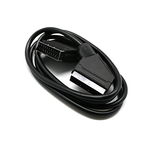 1.5m Scart to Scart Cable / Lead - 21 Pins Connected - Saorview, SKY, Freesat TV (Black)
