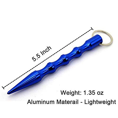 Bulex Self Defense Keychain - 2 Pack Aluminum Anti-Wolf Defense Key Ring Weapons for Women - Thumbnail 2