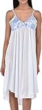 Women's Satin Silk 2 Piece Nightgown Set by EZI