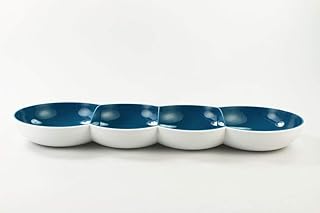 Tupperware Allegra Perle türkis weiß Servierschale Servierschalenquartett