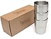 8oz Stainless Steel Double Wall Kids Cups with Smooth Rim - 3 Cups
