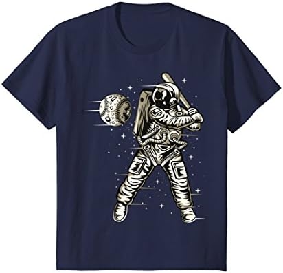Kids Space Astronaut Baseball T-Shirt 12 Navy